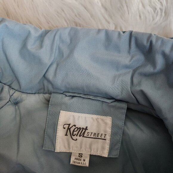 Vintage 80s Kent Street Womens Jacket Size Small Ski Pastel Blue Retro Full Zip - Picture 6 of 15